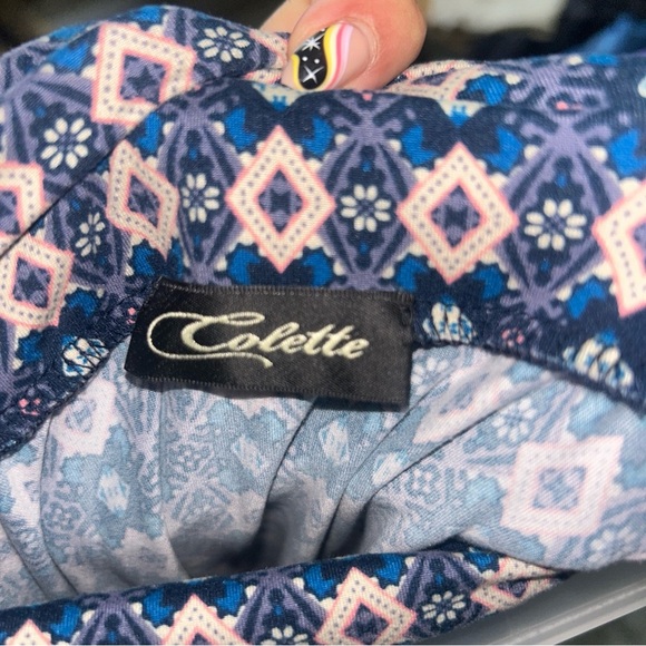 Colette Malouf Blue Midi Skirt for Work - Picture 3 of 3